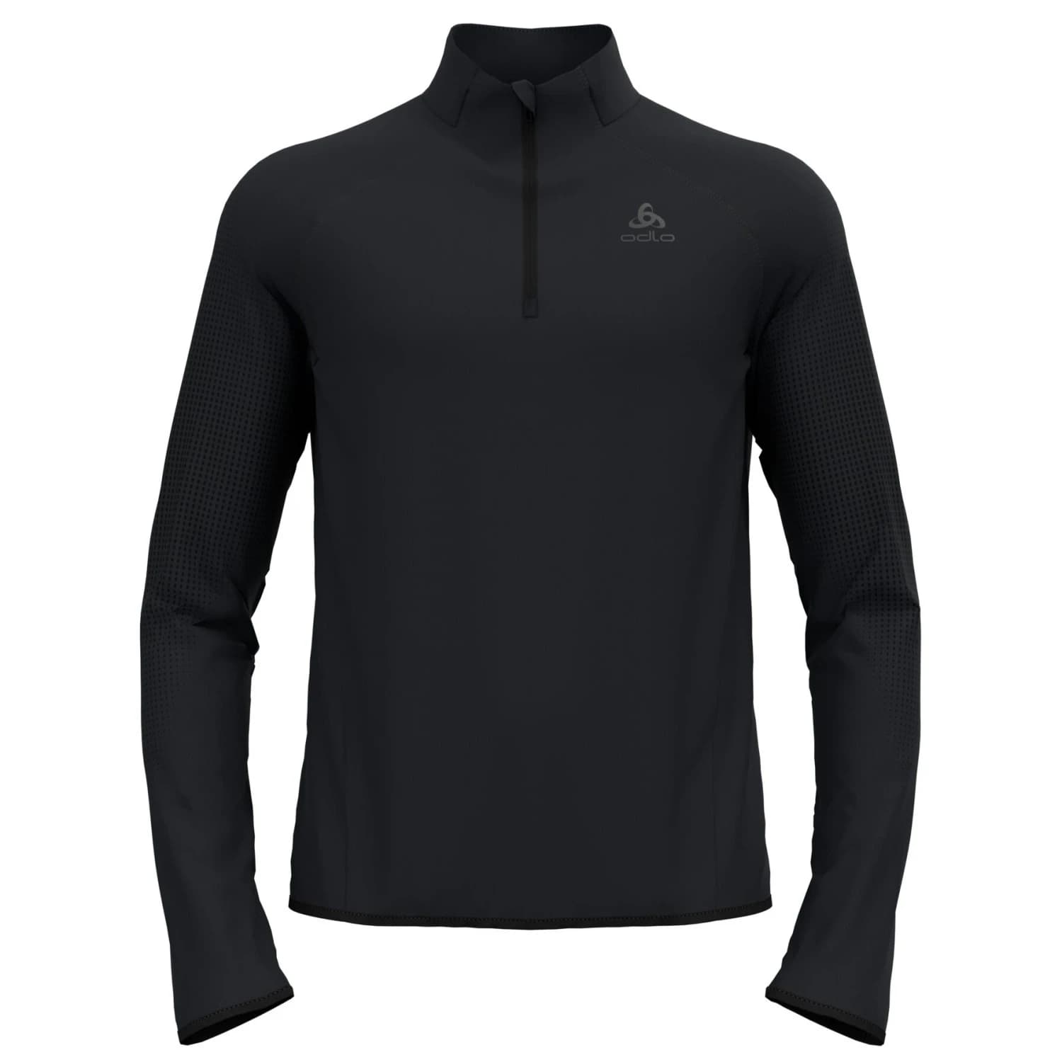 Мъжка тениска Odlo Zeroweight Warm Mid Layer 1/2 Zip Running shirt - Black