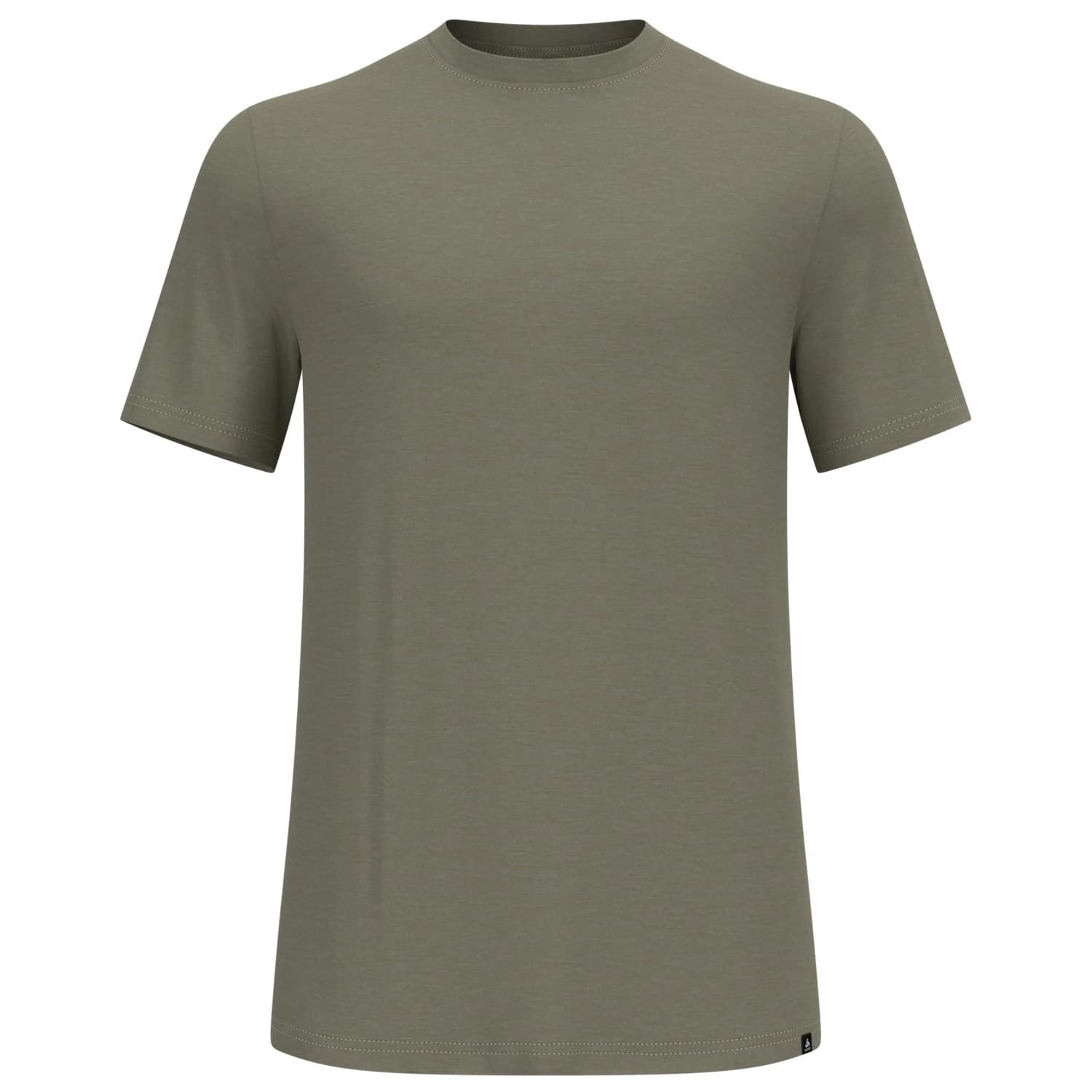 Мъжка мериносова блуза Odlo Merino Tencel Plain T-Shirt Crew Neck S/S Merino shirt - Vetiver Melange