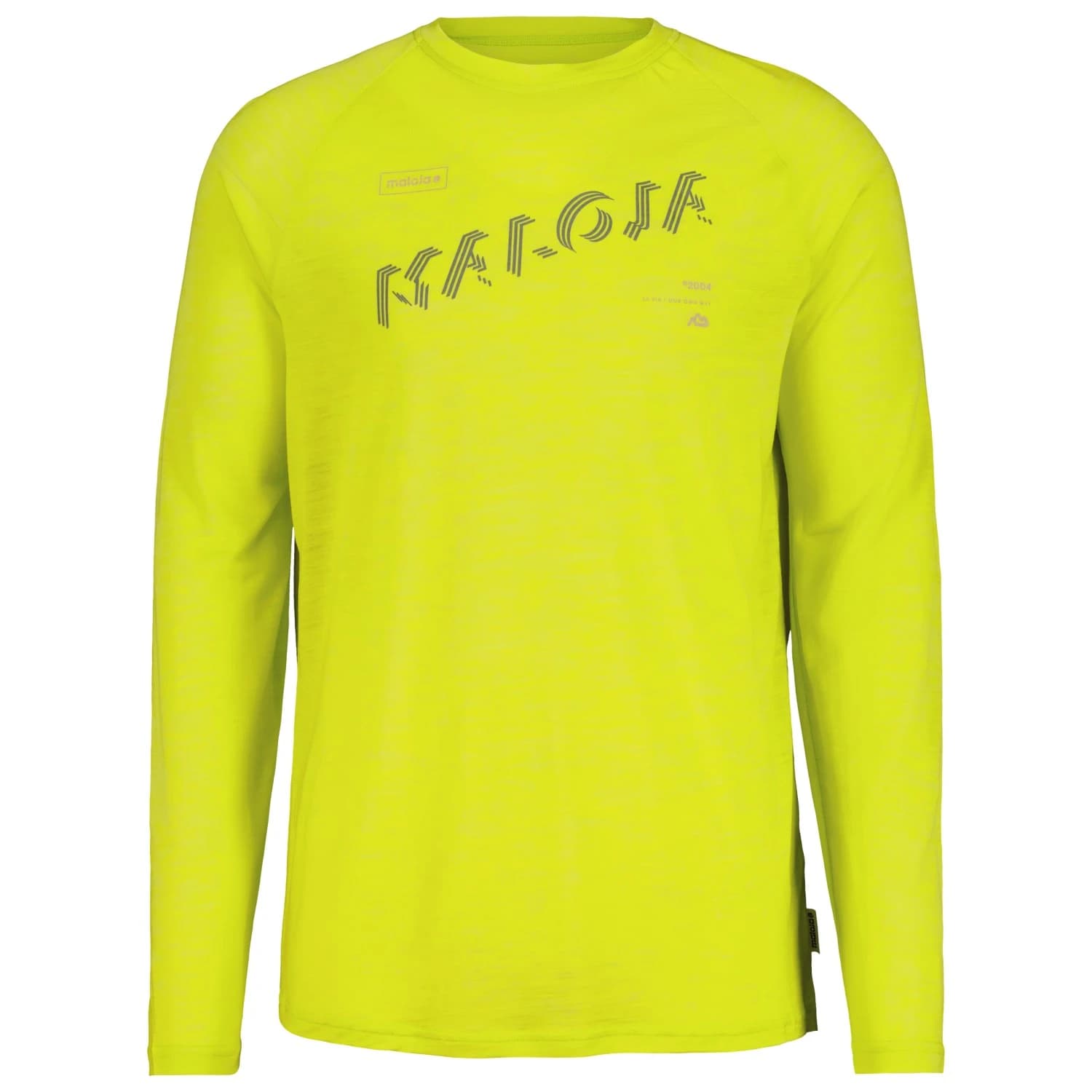 Мъжка мериносова блуза Maloja RonconeM. Merino shirt - Lemongrass