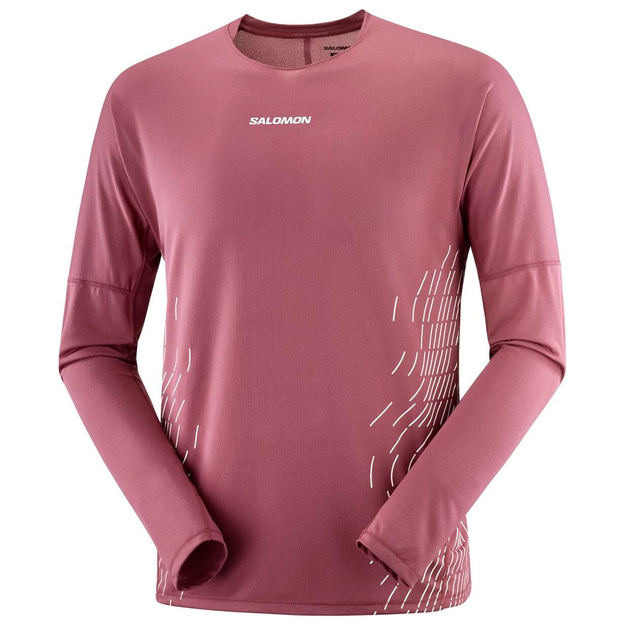 Мъжка тениска Salomon Sense Aero L/S Tee GFX Running shirt - Nocturne / Whisper White