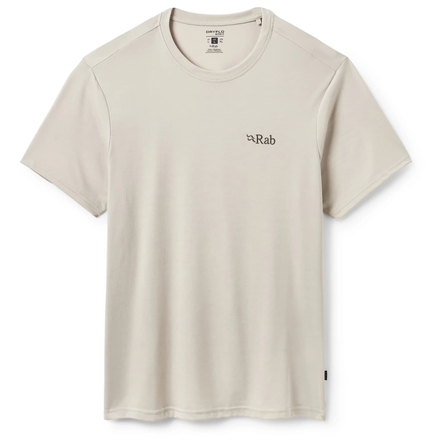 Мъжка спортна тениска Rab Crimp Logo Tee Sport shirt - Pebble