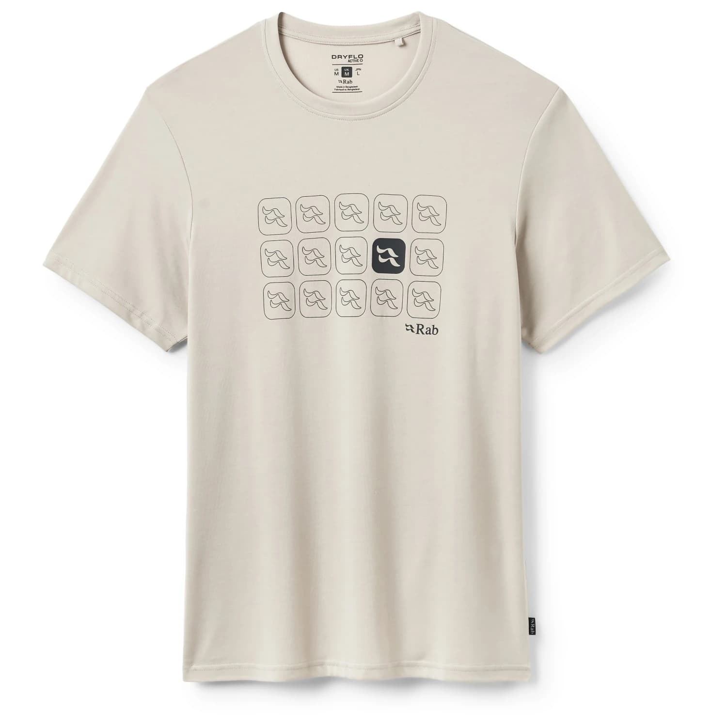 Мъжка спортна тениска Rab Crimp Repeat Tee Sport shirt - Pebble