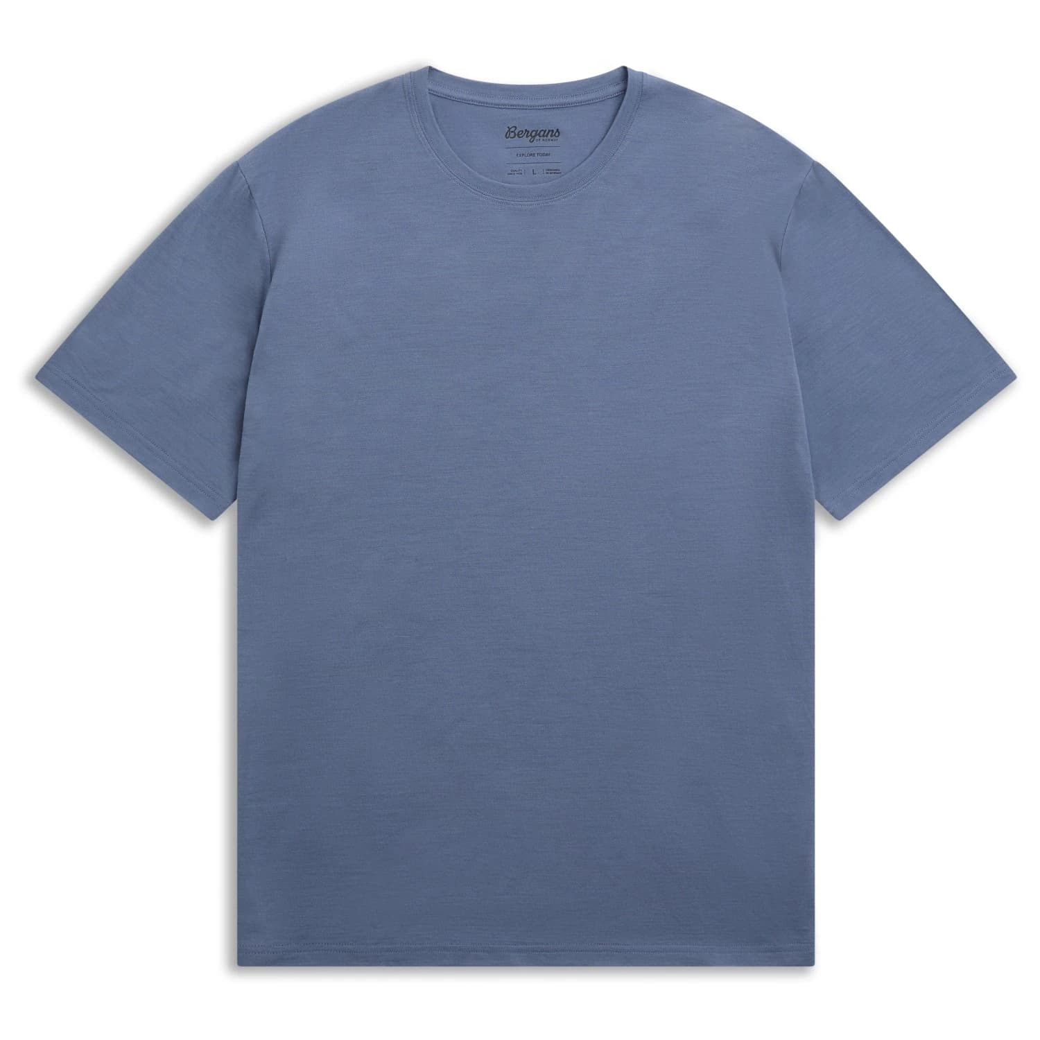 Мъжка мериносова блуза Bergans Merino Light Tee Merino shirt - Granite Blue