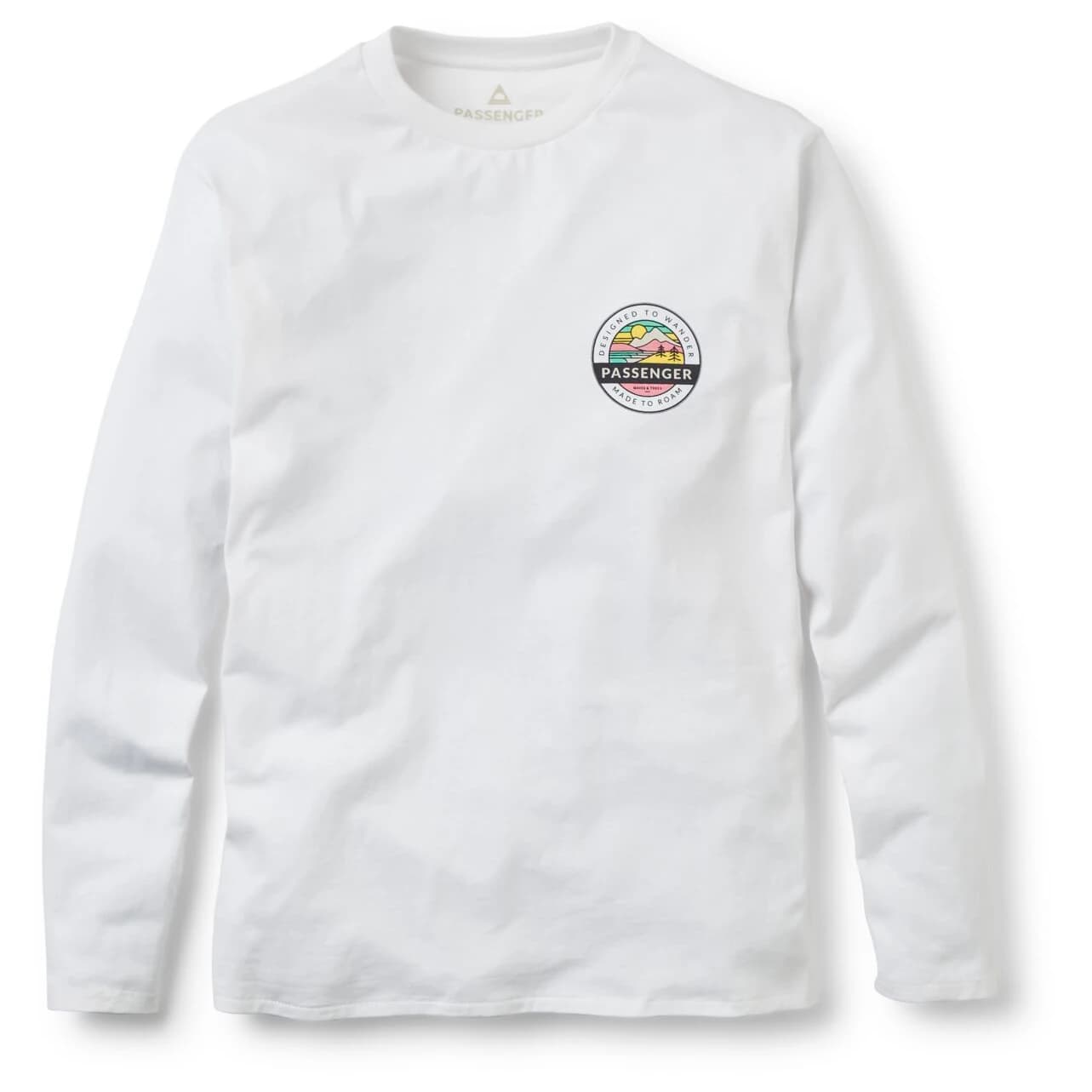 Мъжка блуза с дълъг ръкав Passenger Odyssey Recycled Cotton L/S T-Shirt Longsleeve - White