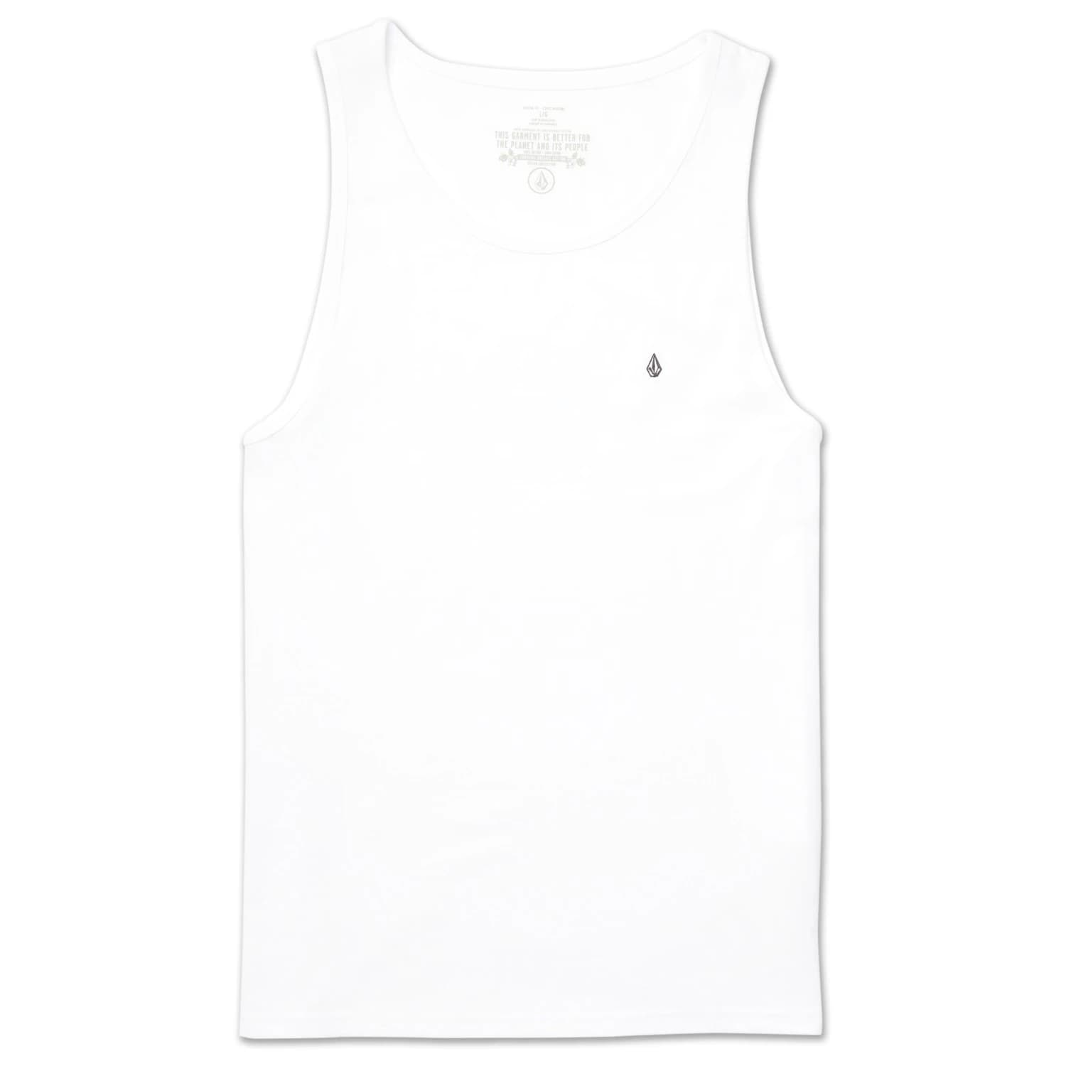 Мъжки потник с широка презрамка Volcom Stone Blanks Basic S/S Tank Top - White