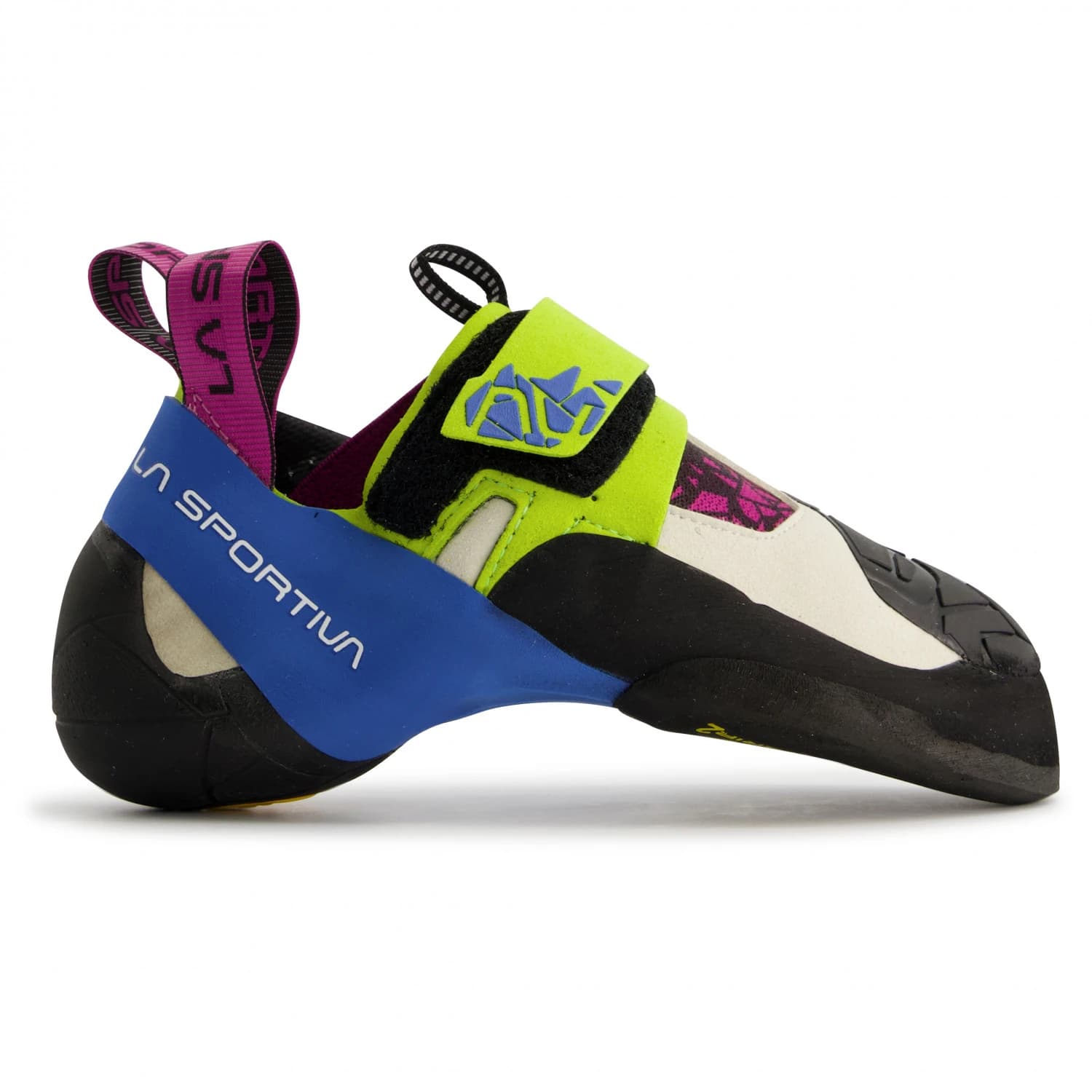 Дамски обувки с велкро La Sportiva Women's Skwama Climbing shoes - Apple Green / Cobalt Blue