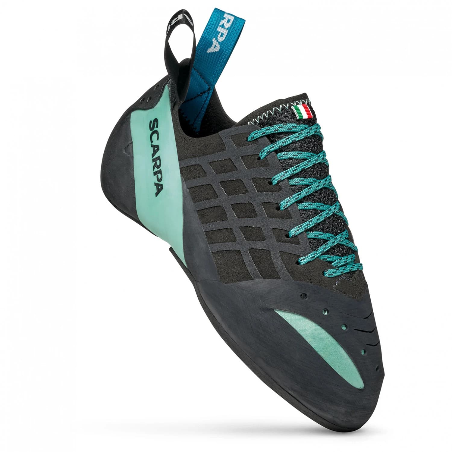Дамски обувки с връзки Scarpa Women's Instinct Lace Climbing shoes - Black / Aqua
