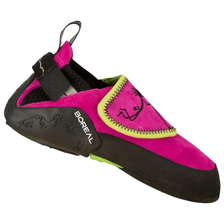 Детски обувки с велкро Boreal Kid's Ninja Climbing shoes - Fucsia