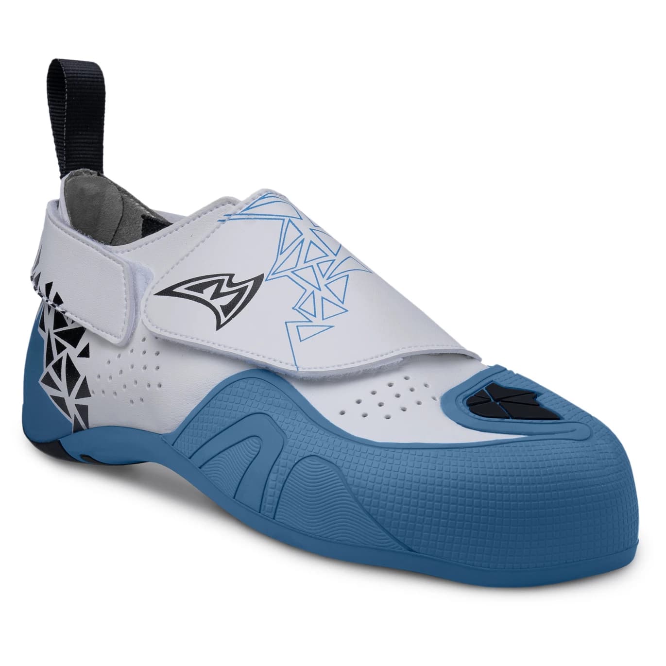 Детски обувки с велкро Mad Rock Kid's Mad Monkey Climbing shoes - White / Denim Blue / Black
