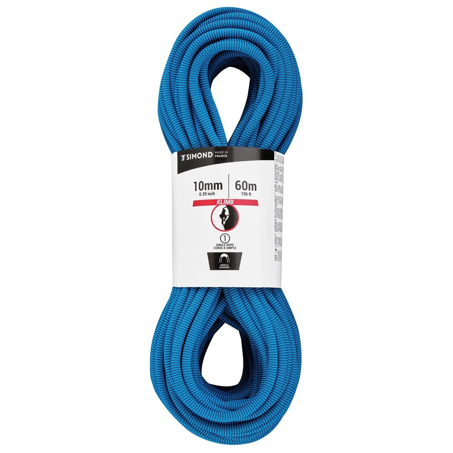 Единично въже SIMOND Rope Klimb 10.0 mm Single rope - Blue