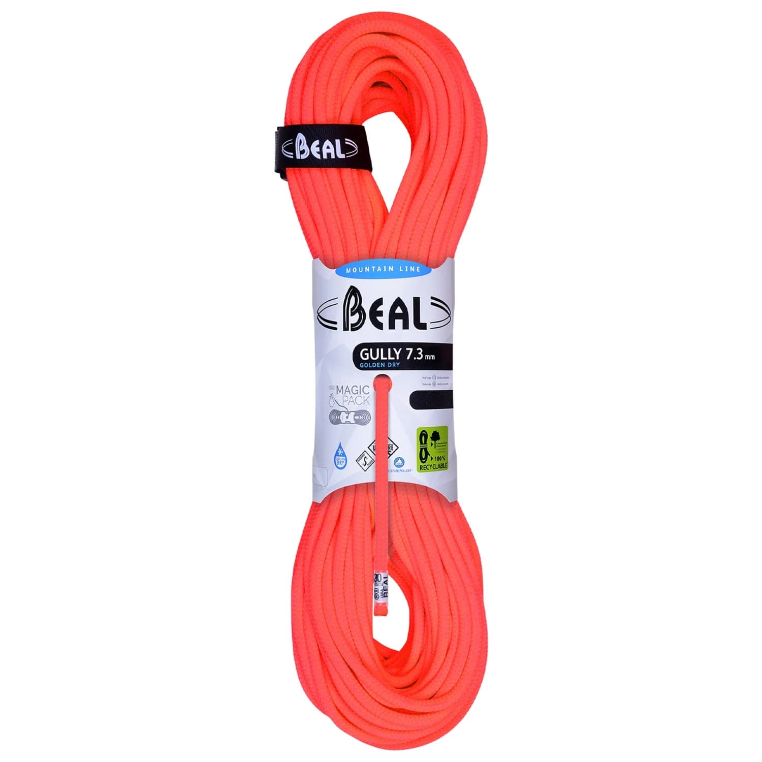 Полувъже Beal Gully 7,3 Half rope - Orange