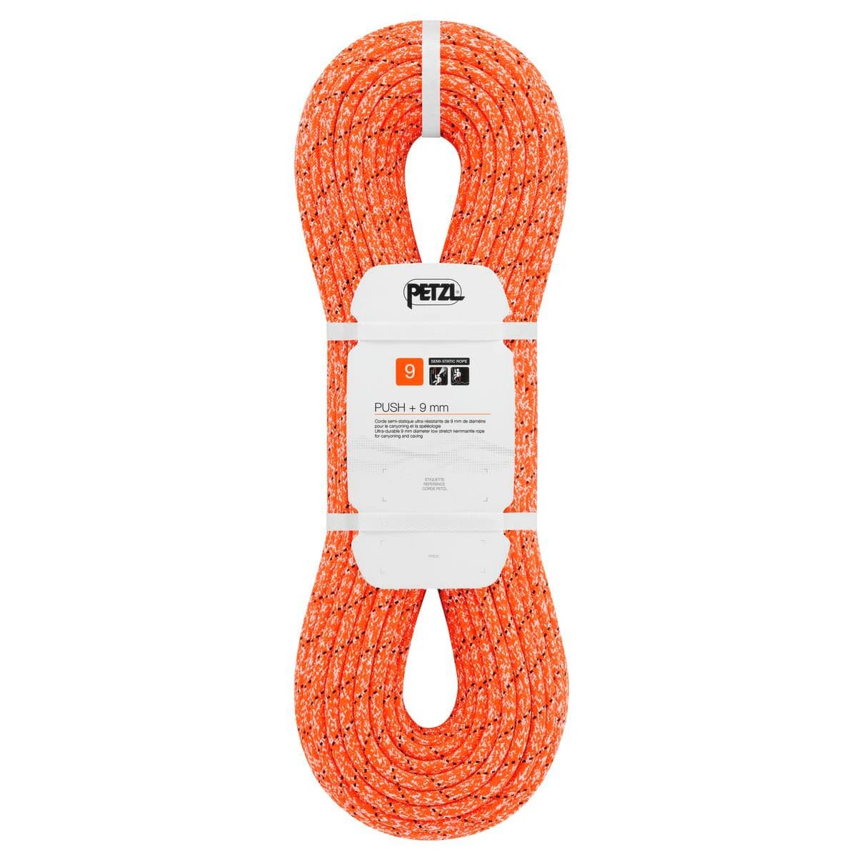 Статично въже Petzl Push + 9 Static rope - Orange