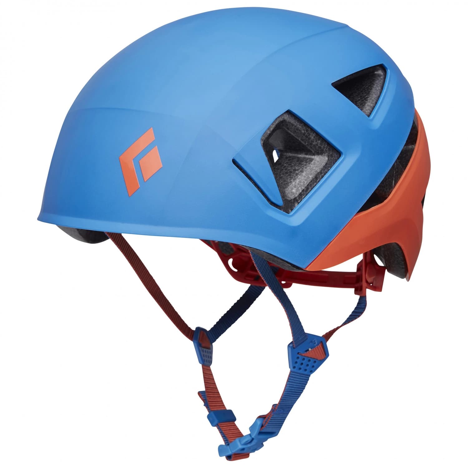 Детска хибридна каска Black diamond Kid's Capitan Climbing helmet - Ultra Blue / Persimmon