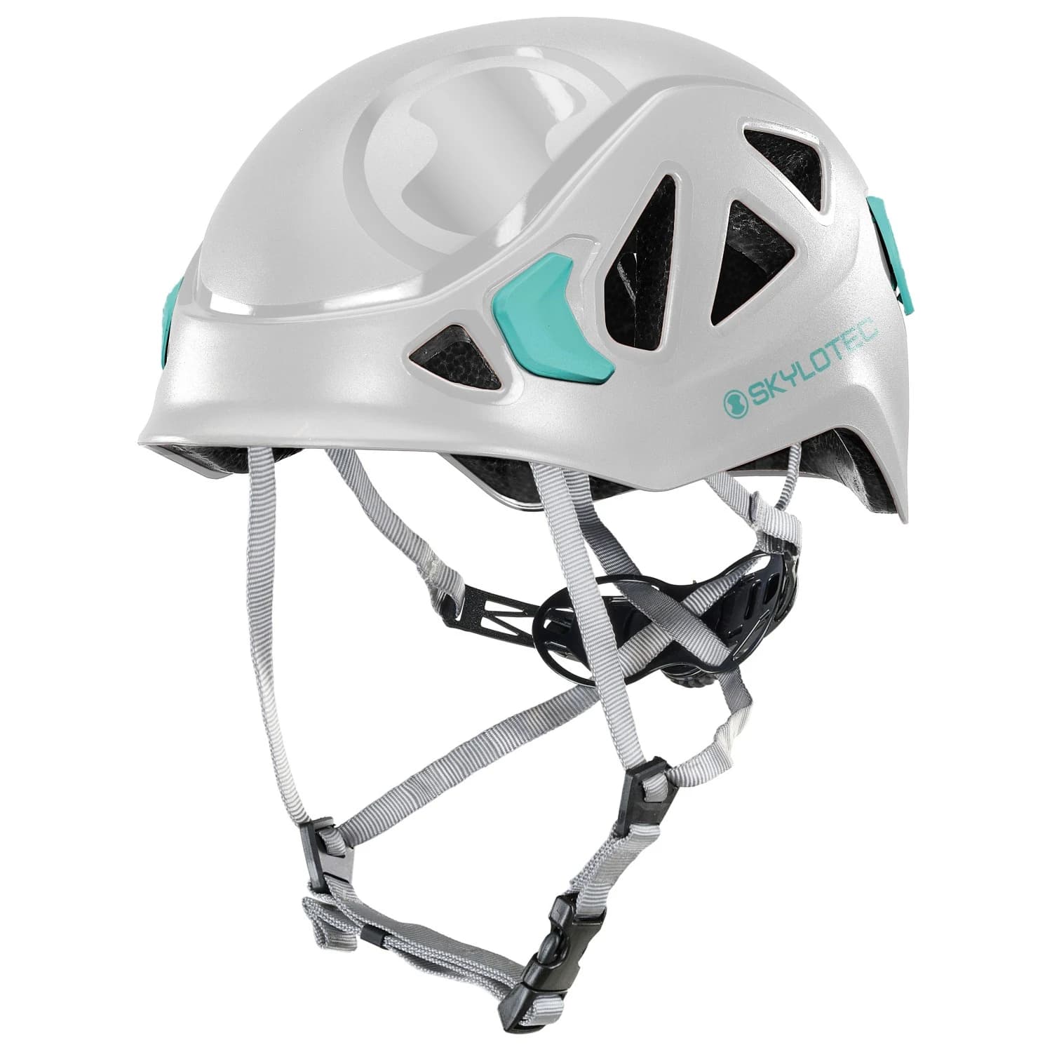 Твърдокорпусна каска Skylotec Galaxy 2.0 Climbing helmet - White / Aquamarine