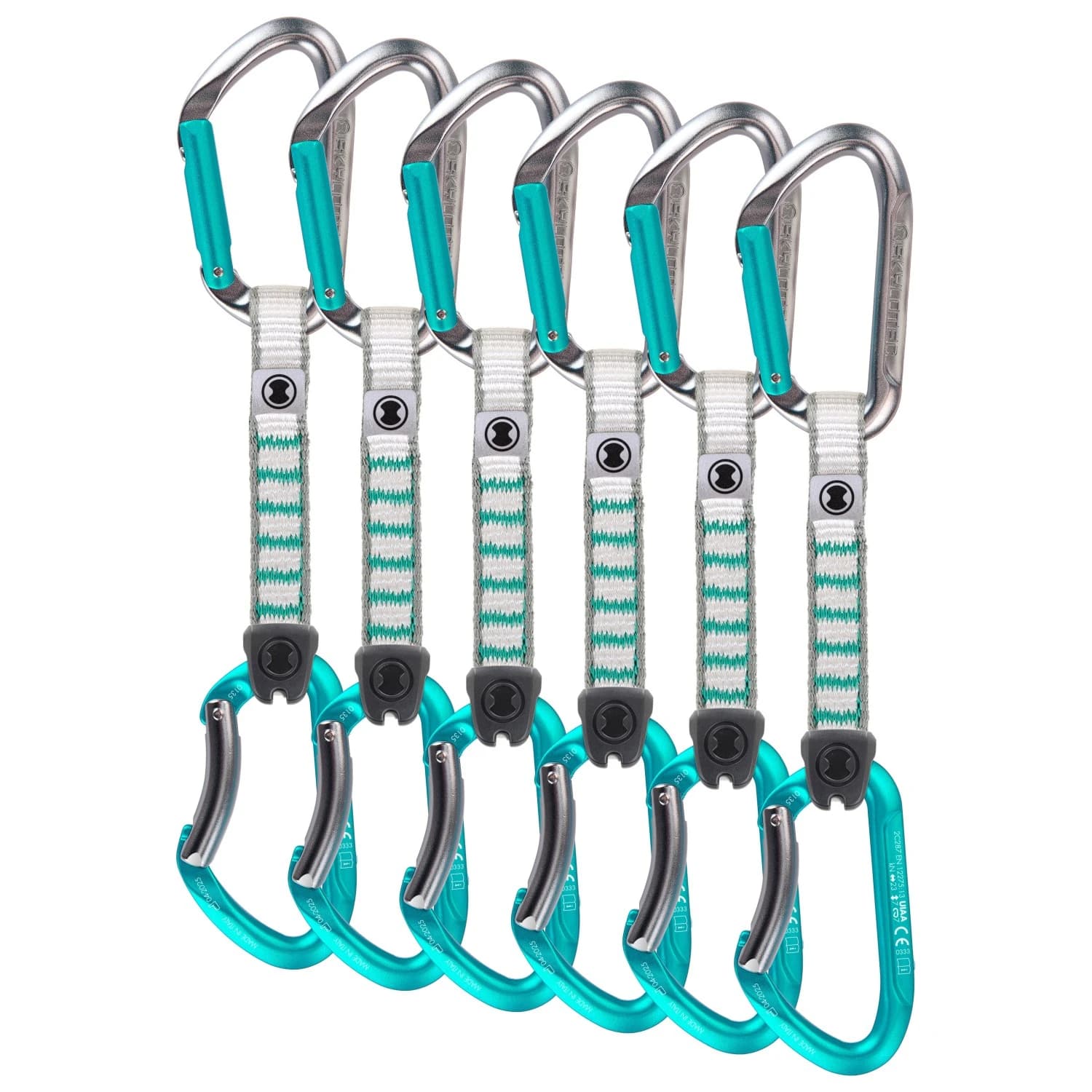 Експрес (Quickdraw) Skylotec Salto NY 6-Pack Quickdraw - Titanium / Aquamarine