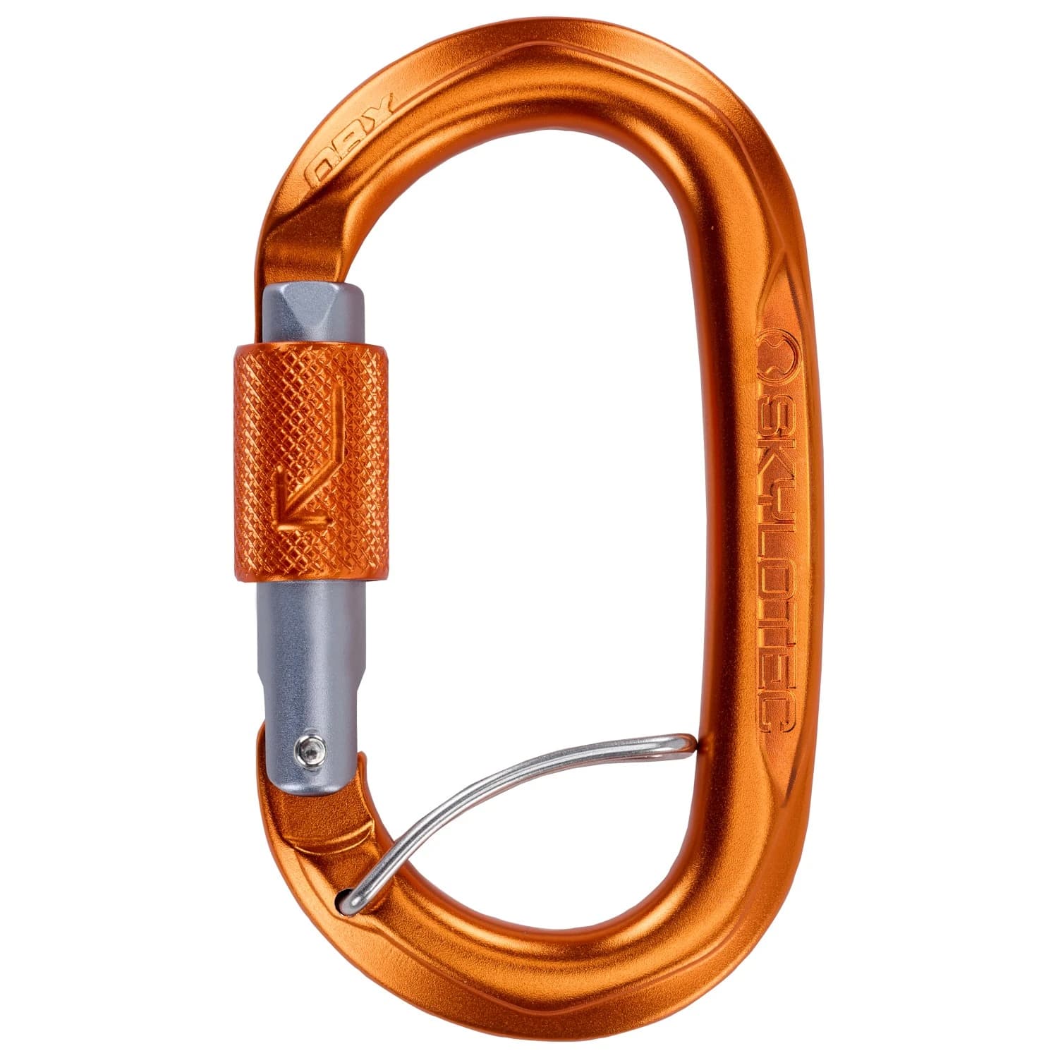 Винтов карабинер Skylotec Obx BGL Screwgate carabiner - Orange / Grey