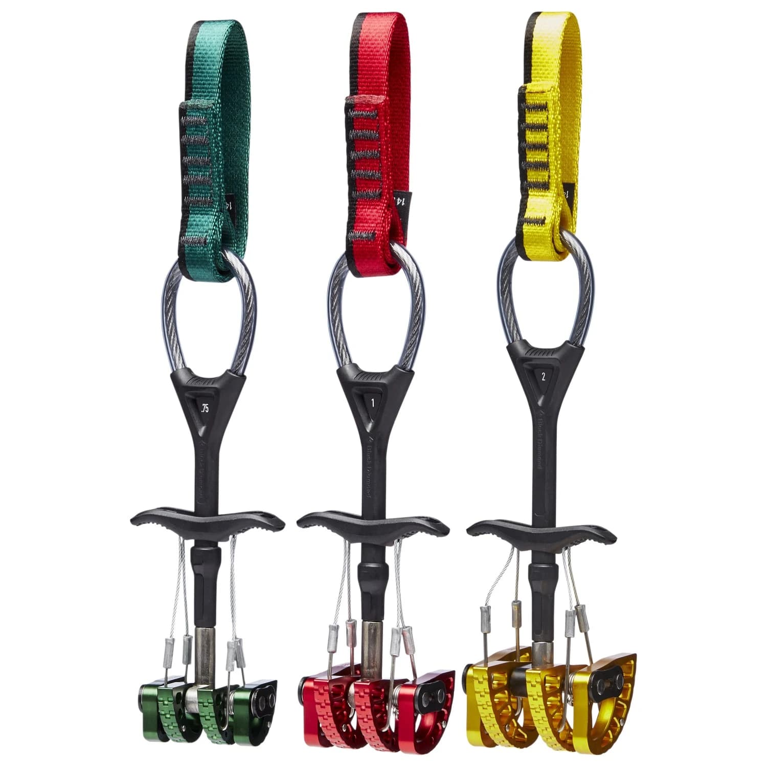 Комплект Black diamond C4 Cam Set 0.75-2 Cam - Green / Red / Yellow