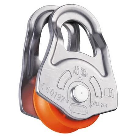 Въжена макара Petzl Oscillante Rope pulley - Silver / Orange