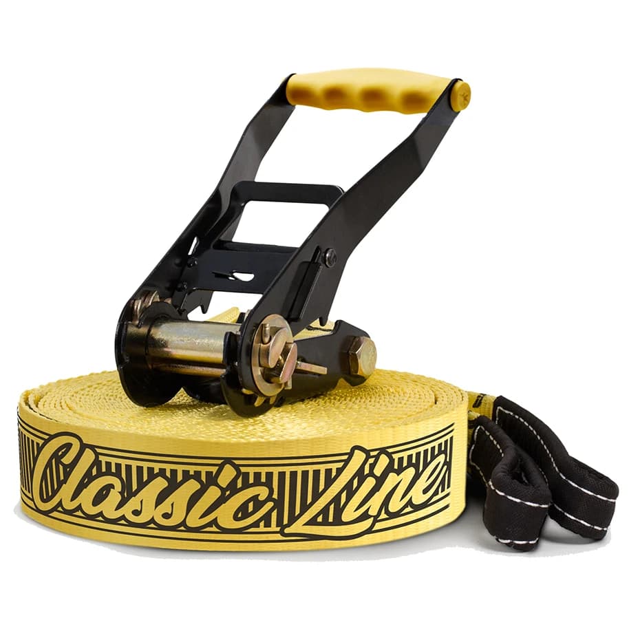 Slackline комплект Gibbon slacklines Classicline XL Slacklining - Yellow