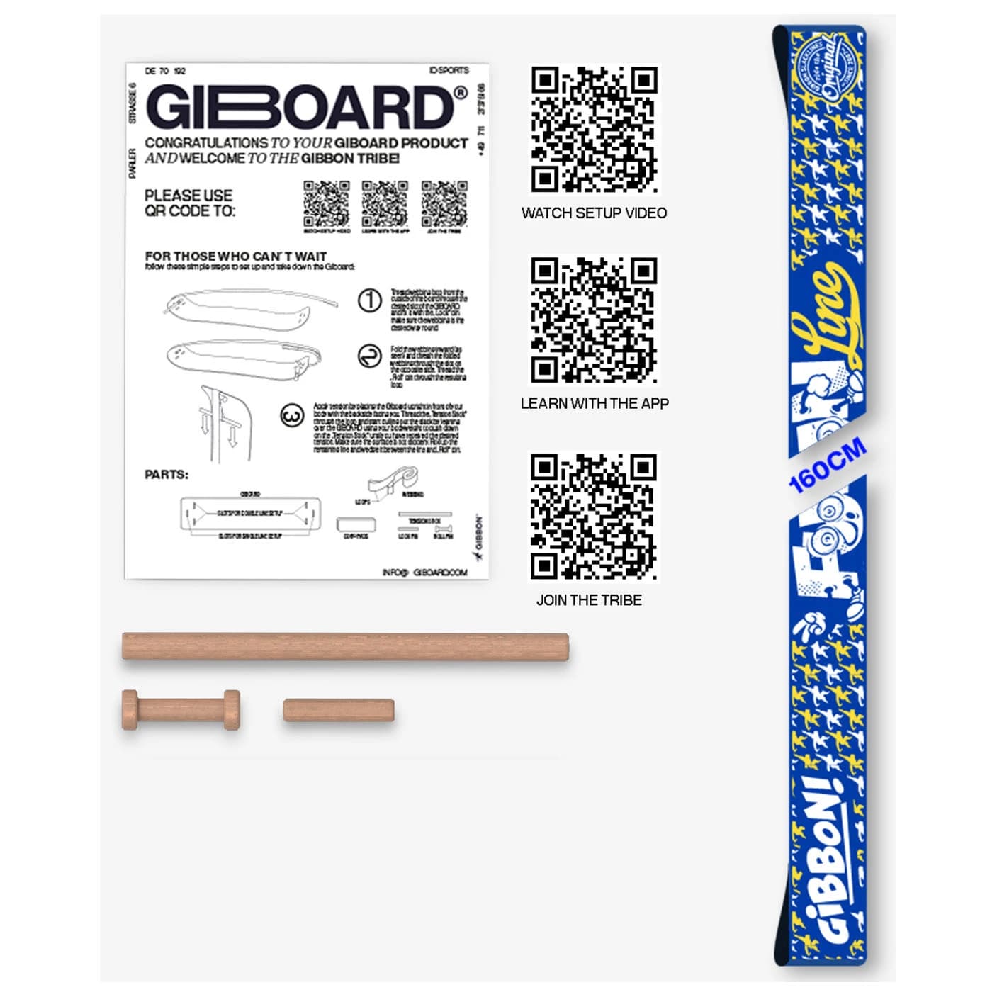 Slackline част Gibbon slacklines Giboard Line Slacklining - Fun