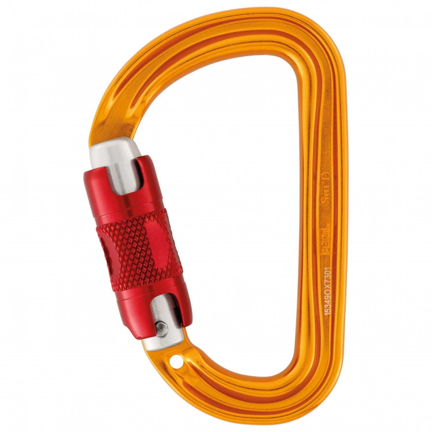 Заключващ се карабинер Petzl SMD Twist-Lock Locking carabiner - Yellow