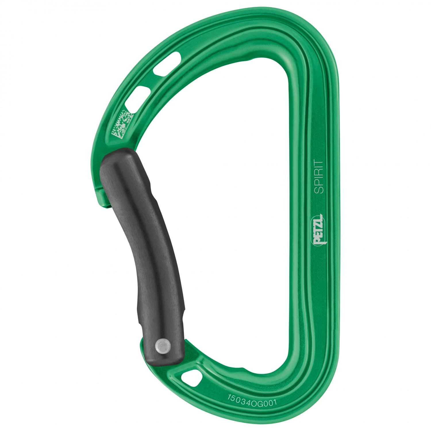 Заключващ се карабинер Petzl Spirit Bent Gate Snapgate carabiner - Green