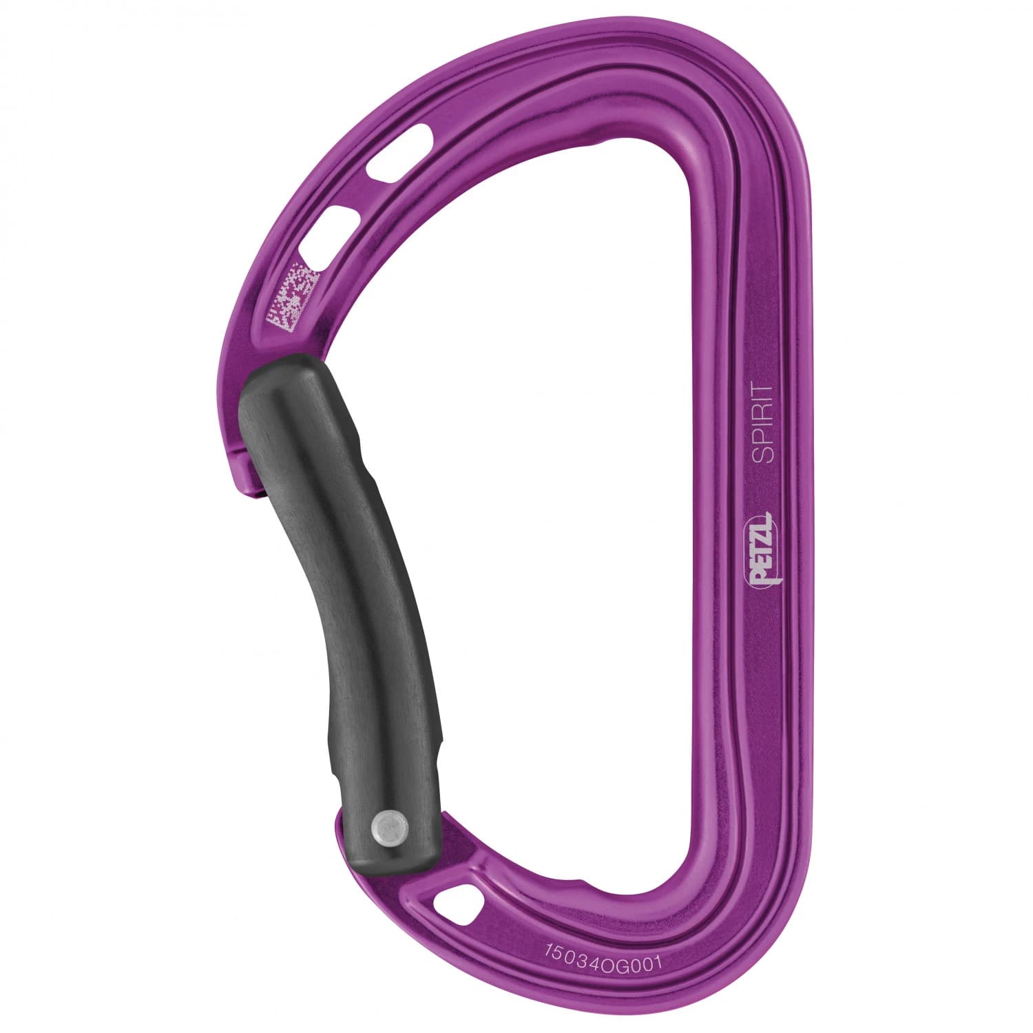 Заключващ се карабинер Petzl Spirit Bent Gate Snapgate carabiner - Violet