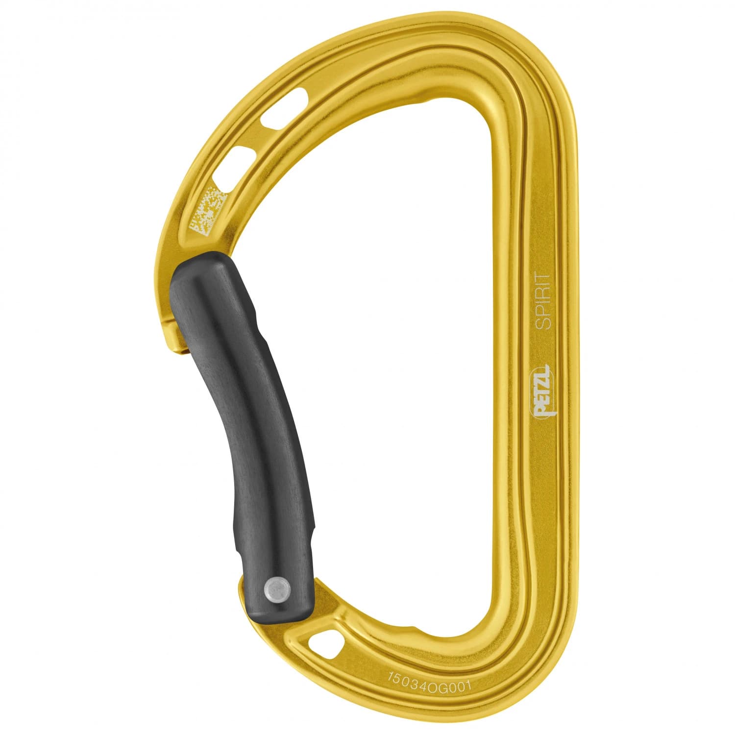 Заключващ се карабинер Petzl Spirit Bent Gate Snapgate carabiner - Yellow