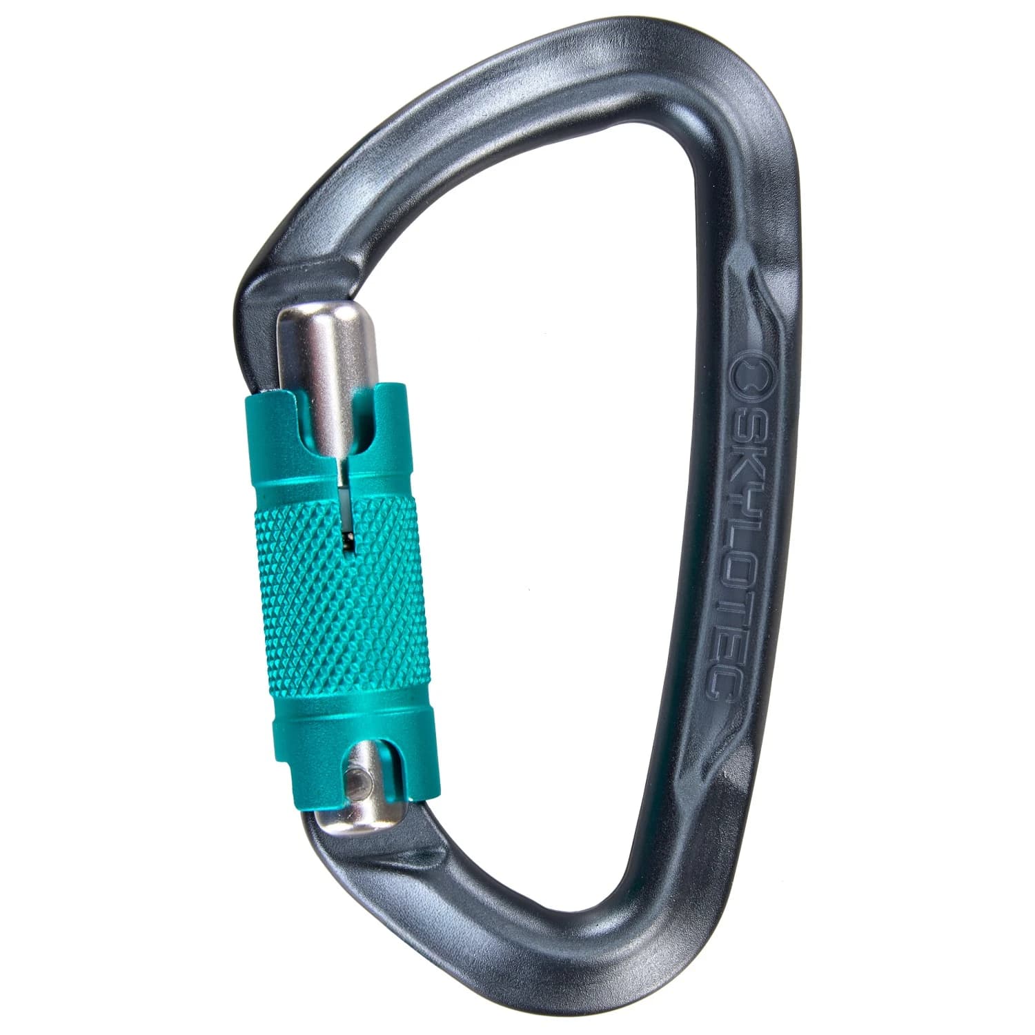 Заключващ се карабинер Skylotec Lime WG Locking carabiner - Anthracite / Aquamarine
