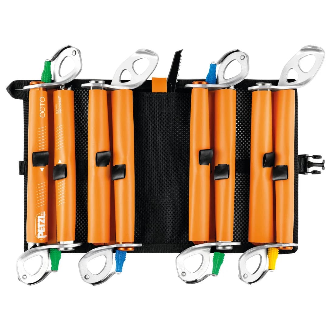 Държач за винтове Petzl Octo Pouch Ice screw holster - Black / Orange