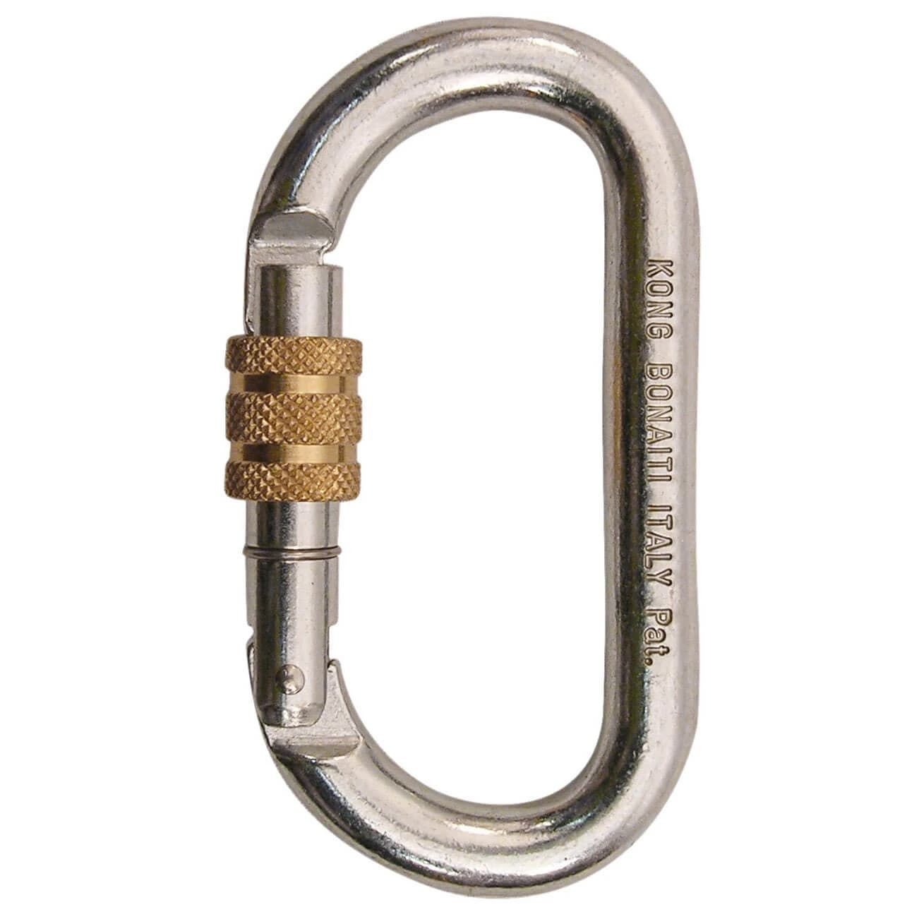 Стоманен карабинер Kong Oval Stahlschrauber Steel carabiner - Blank