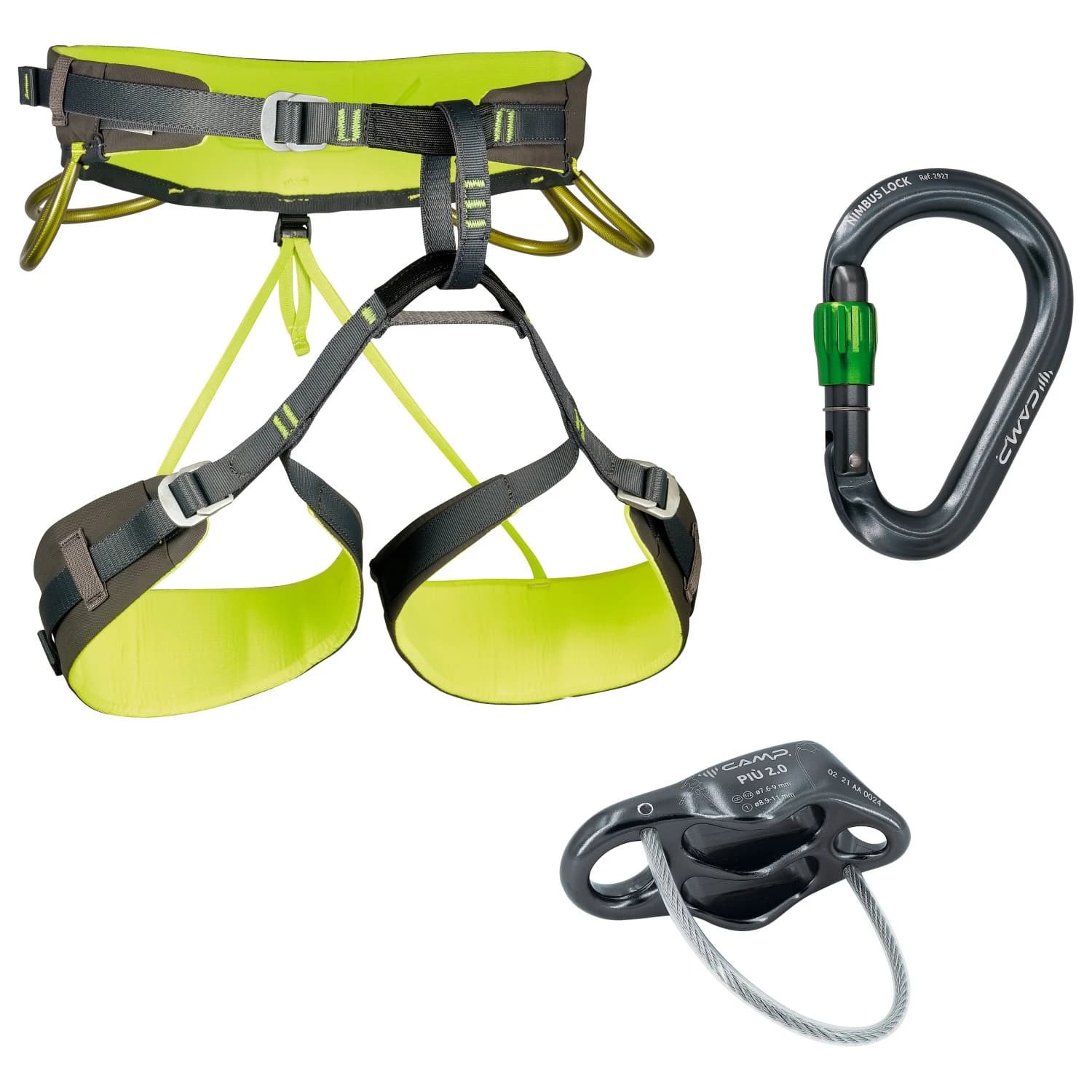 Комплект за катерене C.A.M.P. Energy CR 3 Climbing set - Grey / Green