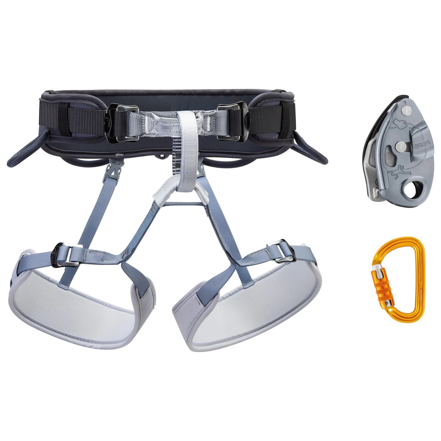Комплект за катерене Petzl Kit Corax Grigri Sm'D Climbing set - Dark Grey