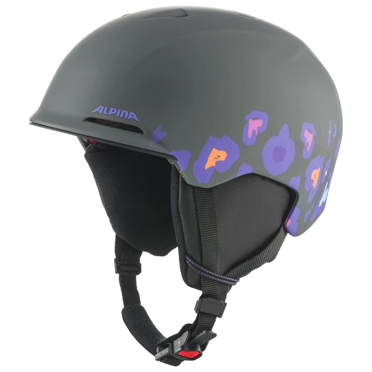 Детска ски каска Alpina Kid's Brix Ski helmet - Midnight Grey Leo Matt