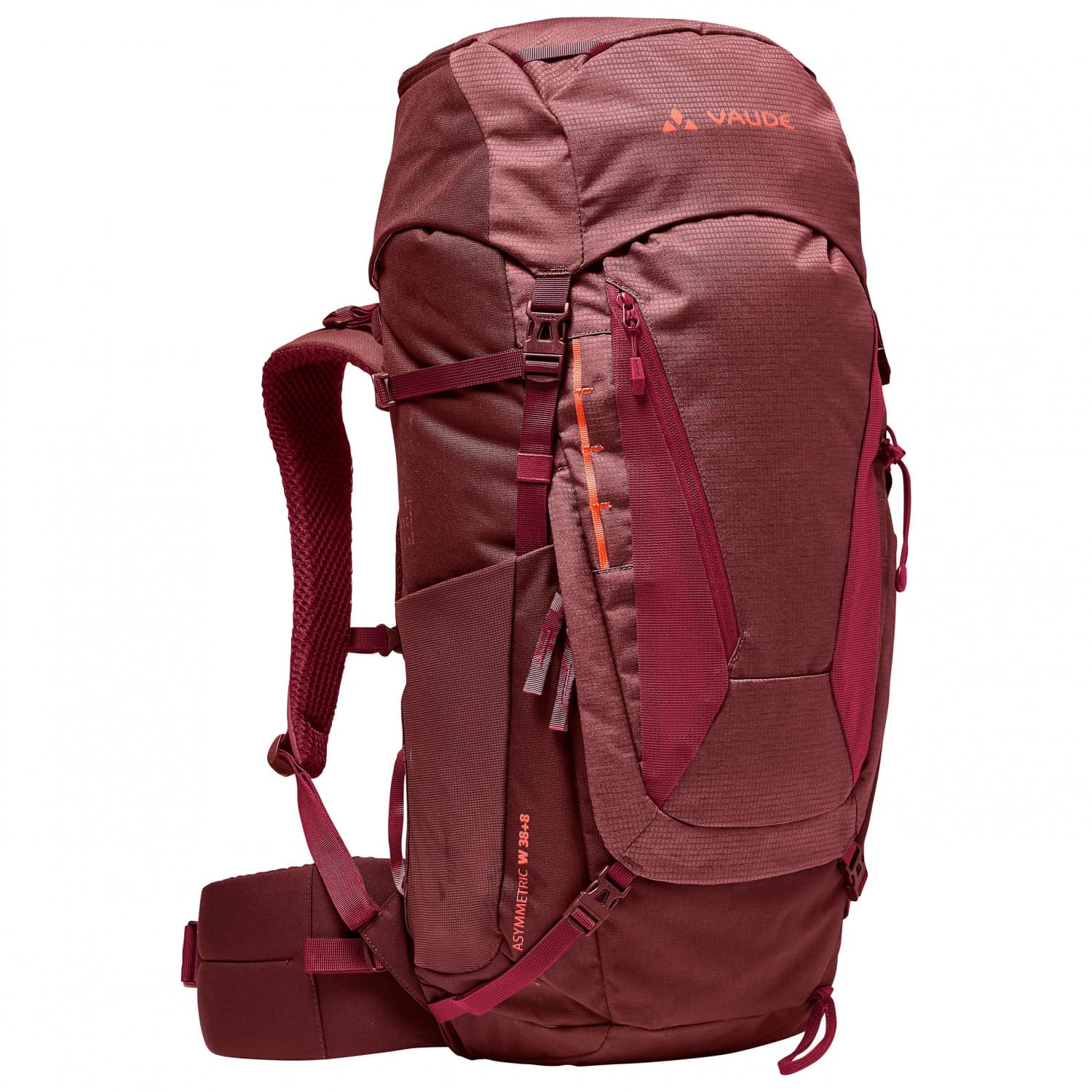 Дамска алпийска раница Vaude Women's Asymmetric 38+8 Mountaineering backpack - Dark Cherry