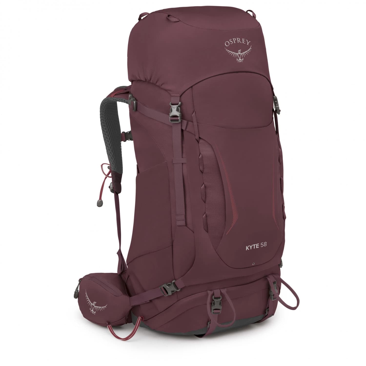 Дамска трекинг раница Osprey Women's Kyte 58 Walking backpack - Elderberry Purple
