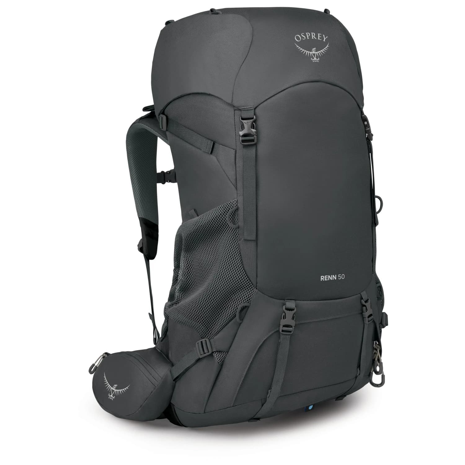 Дамска трекинг раница Osprey Renn 50 Walking backpack - Dark Charcoal / Gray Wolf