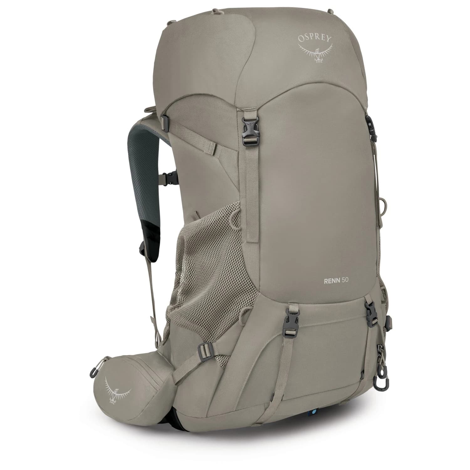Дамска трекинг раница Osprey Renn 50 Walking backpack - Pediment Grey / Linen Tan