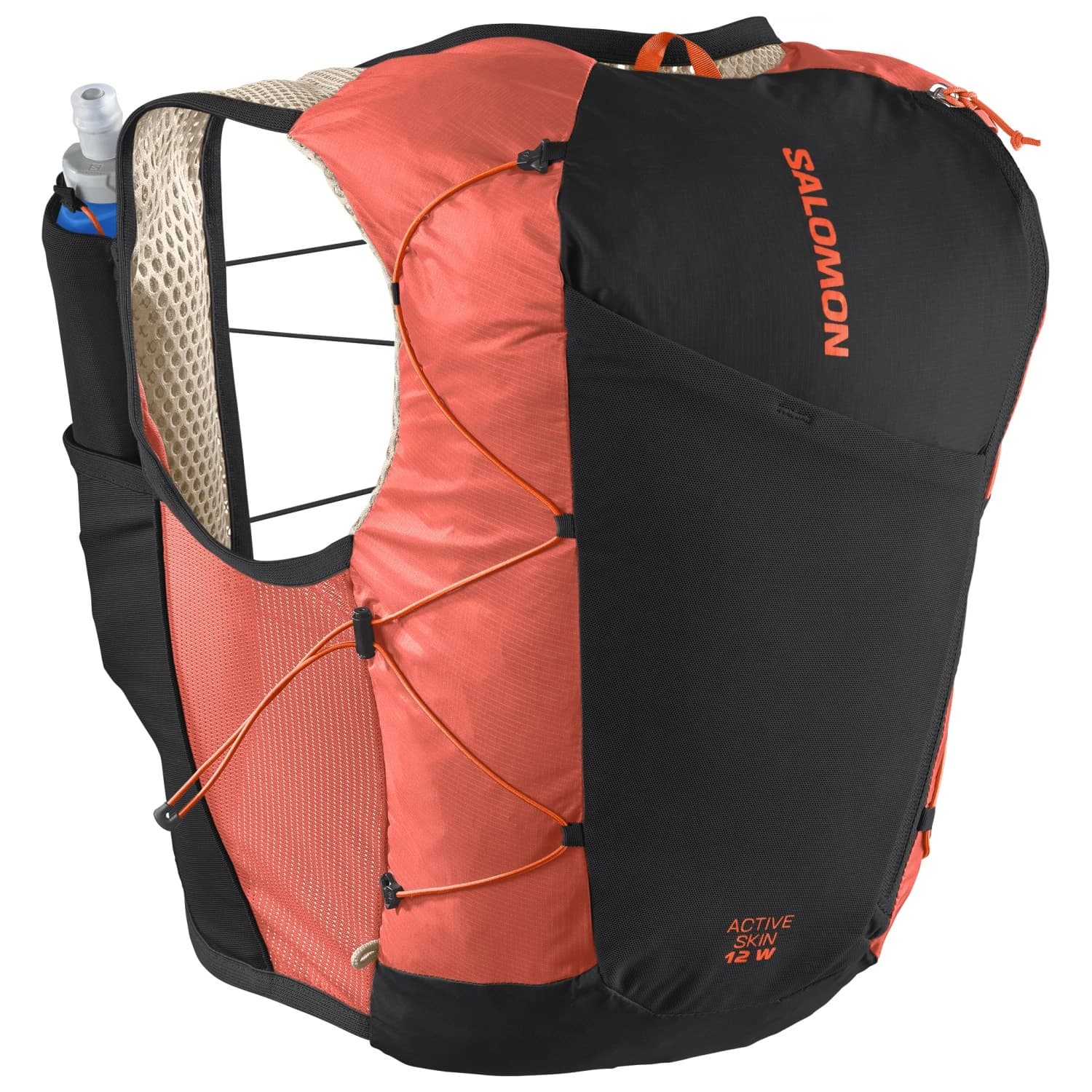 Дамска раница за трейл бягане Salomon Women's Active Skin 12 Set Trail running backpack - Emerglow / Black