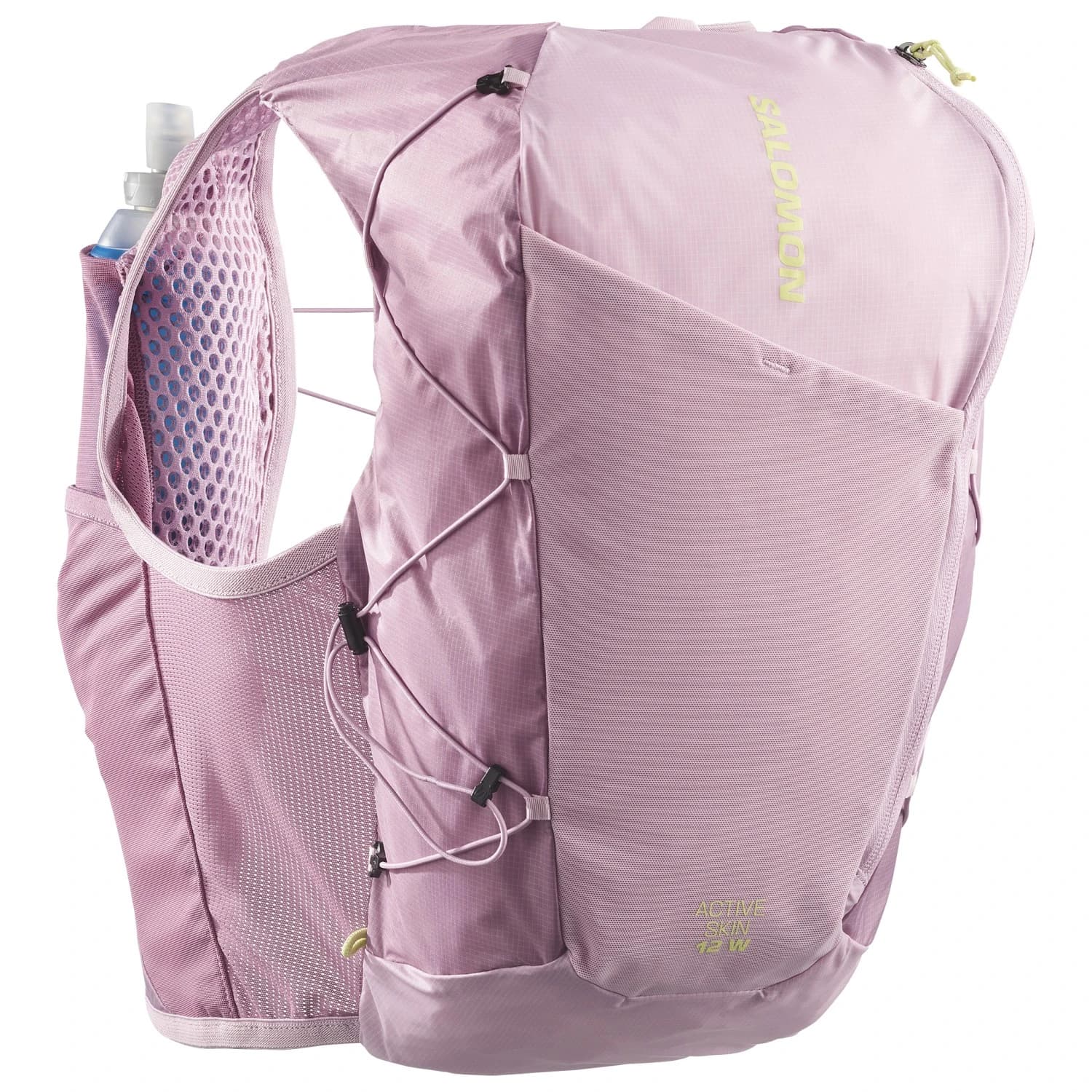Дамска раница за трейл бягане Salomon Women's Active Skin 12 Set Trail running backpack - Dawn Pink / Dusky Orchid / Butterfly