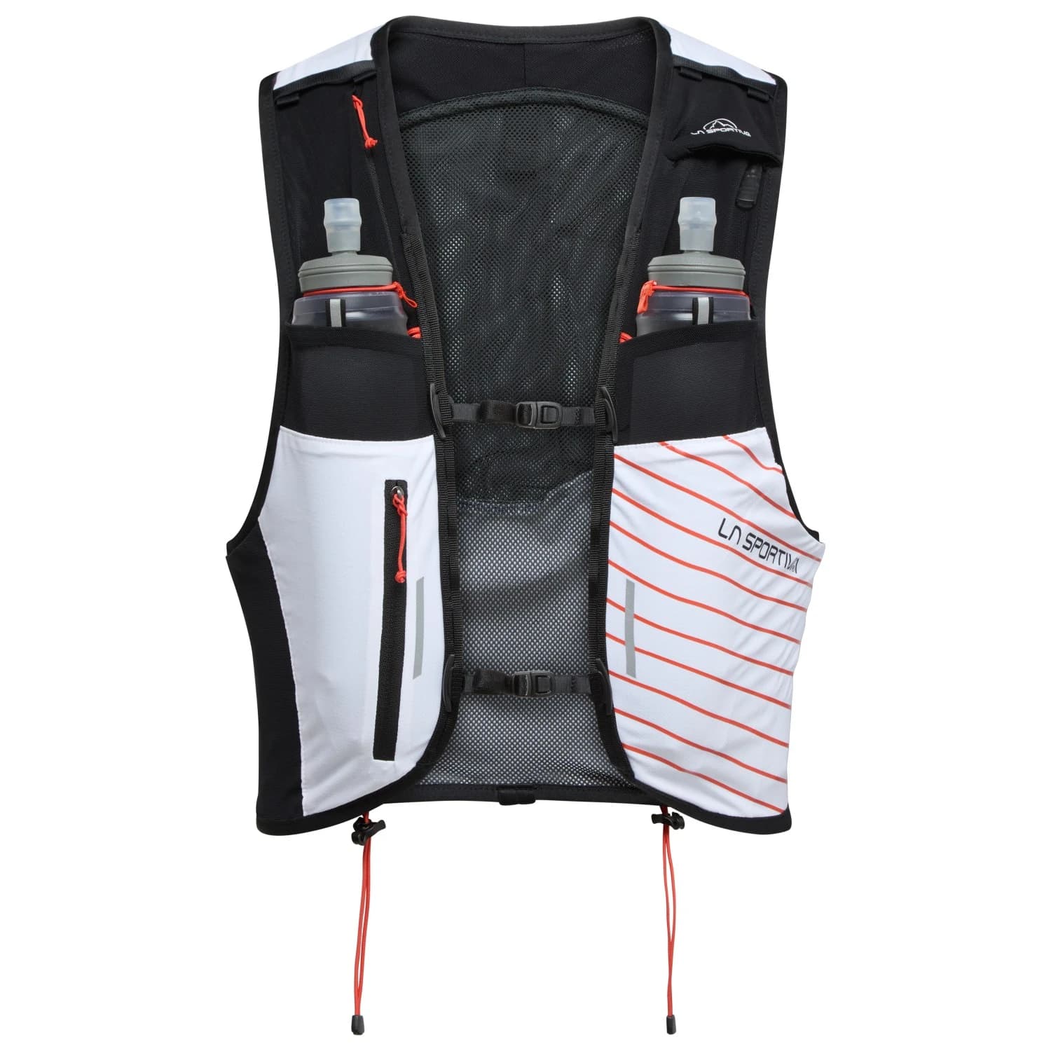 Раница за трейл бягане La Sportiva Ultra Trail Vest 10 Running vest - White / Cherry Tomato