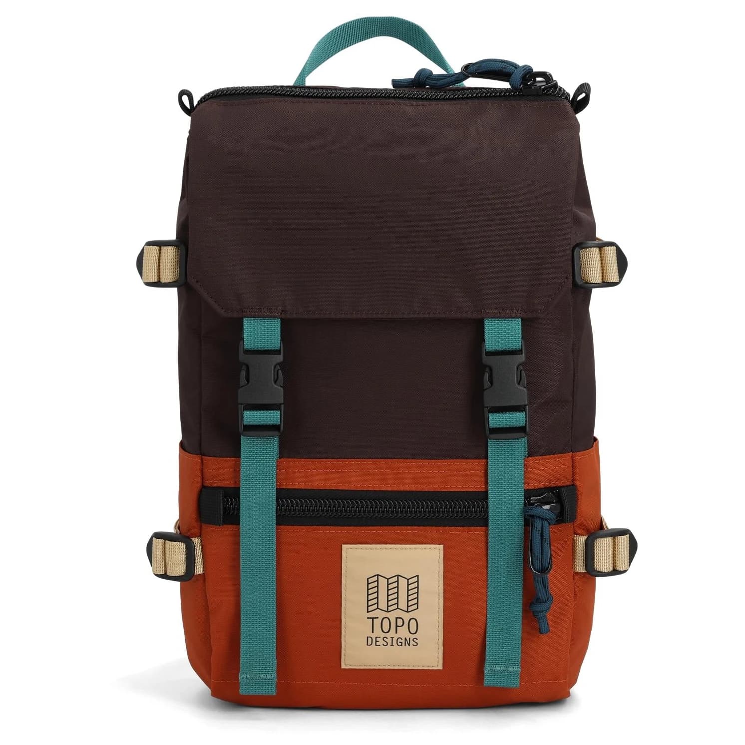 Дневна раница Topo designs Rover Pack Mini Recycled Daypack - Clay / Chocolate