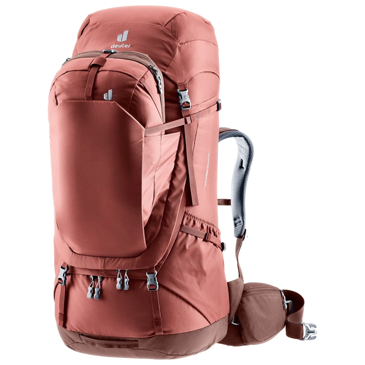 Дамска пътна раница Deuter Women's Voyager 60+10 SL Travel backpack - Caspia / Raisin