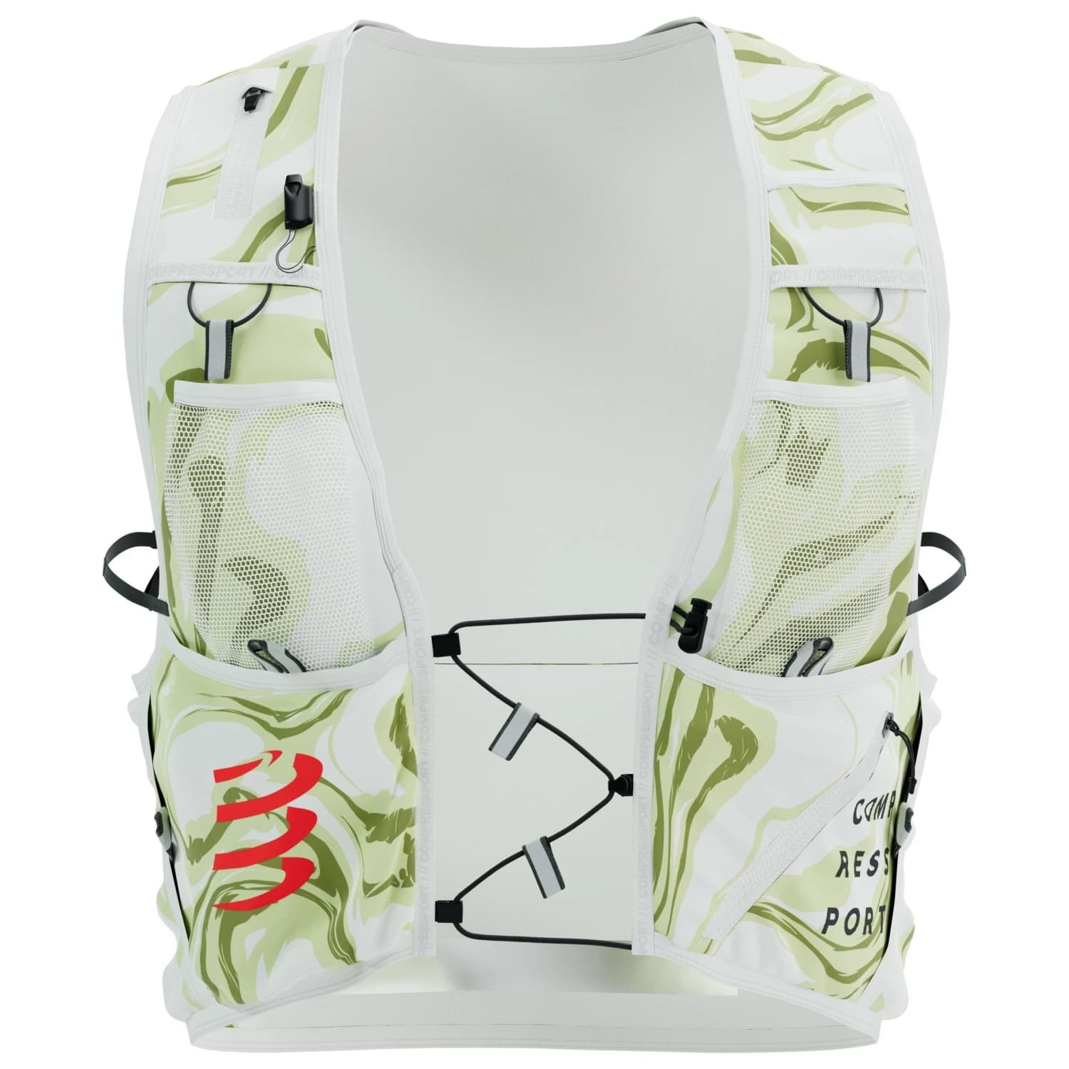 Раница за трейл бягане Compressport UltRun Evo 10 Trail running backpack - Sugar / Green Camo