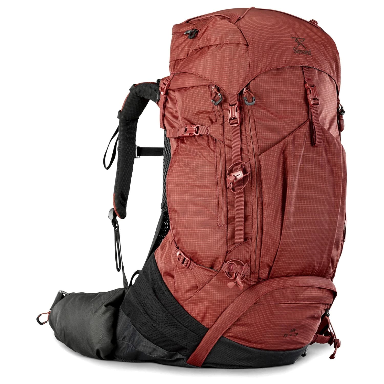 Дамска трекинг раница Simond Women's MT500 Air 55+10 Walking backpack - Brown Red