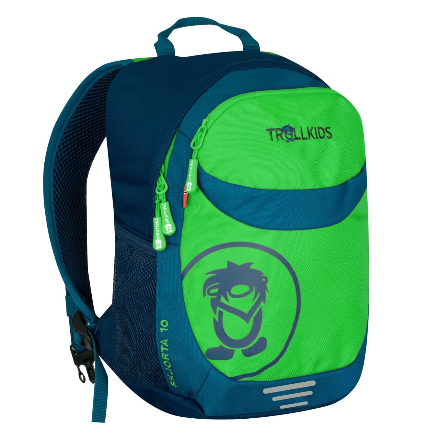Детска дневна раница Trollkids Kid's Skjorta Pack 10 Daypack - Fresh Green / Dark Marine / Mystic Blue