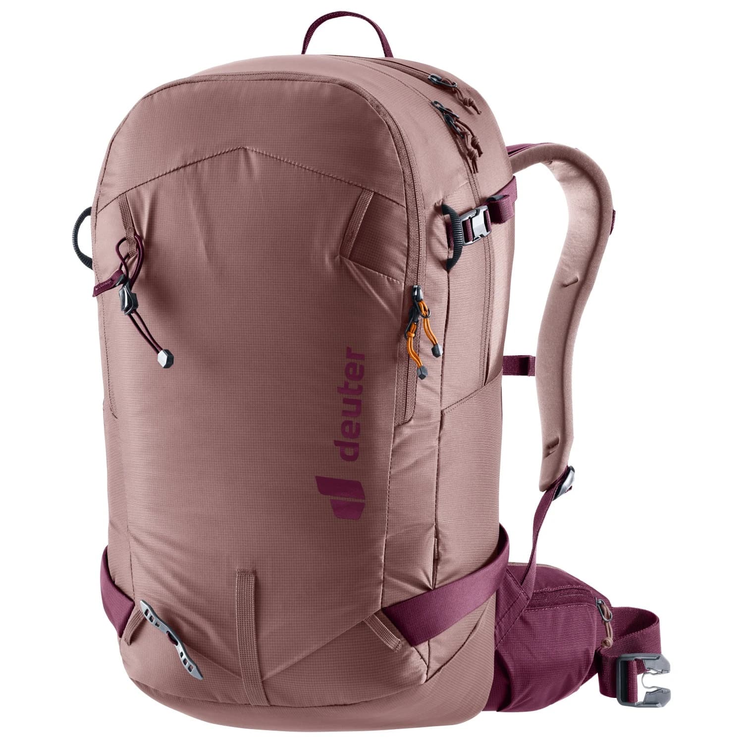 Дамска раница за ски-туринг Deuter Women's Freerider 28 SL Ski touring backpack - Ashrose / Cassis