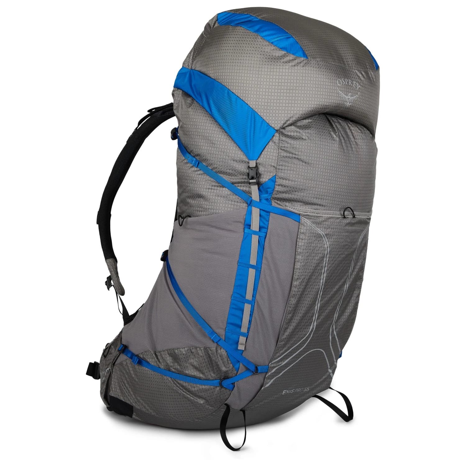 Трекинг раница Osprey Exos Pro 55 Walking backpack - Dale Grey / Agam Blue