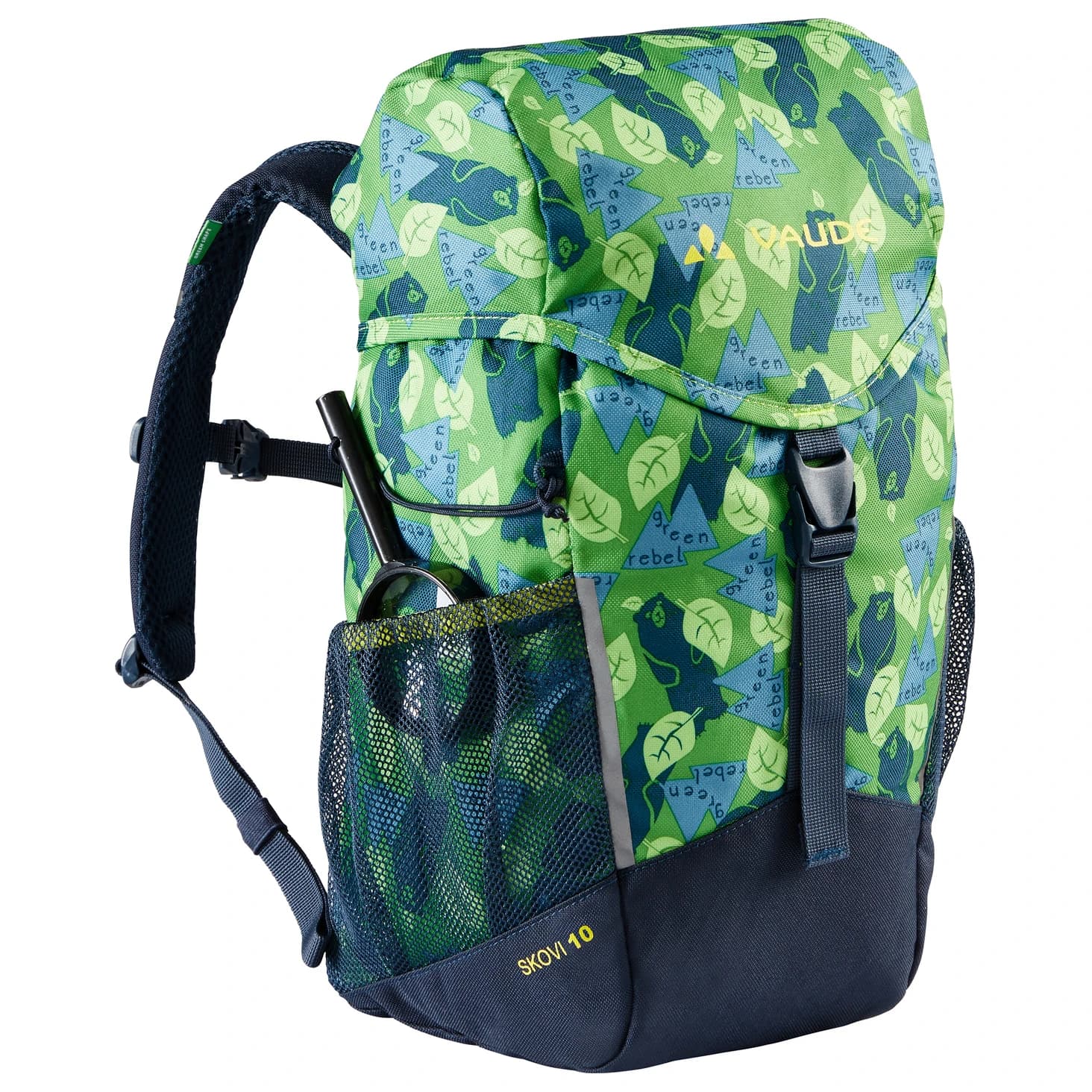 Детска детска раница Vaude Kid's Skovi 10 Kids' backpack - Parrot Green / Eclipse
