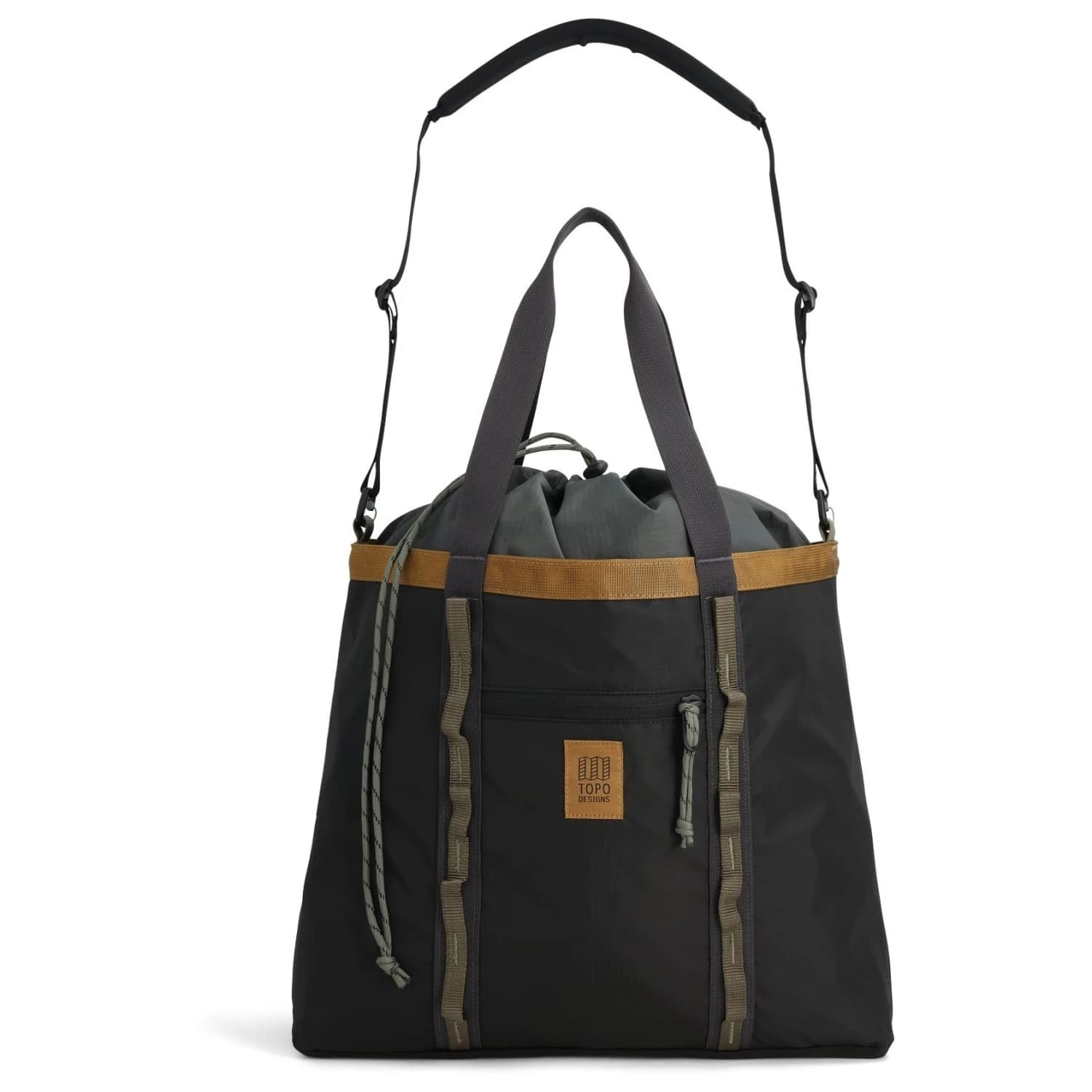 Чанта за рамо Topo designs Mountain Utility Tote Shoulder bag - Black / Neutral